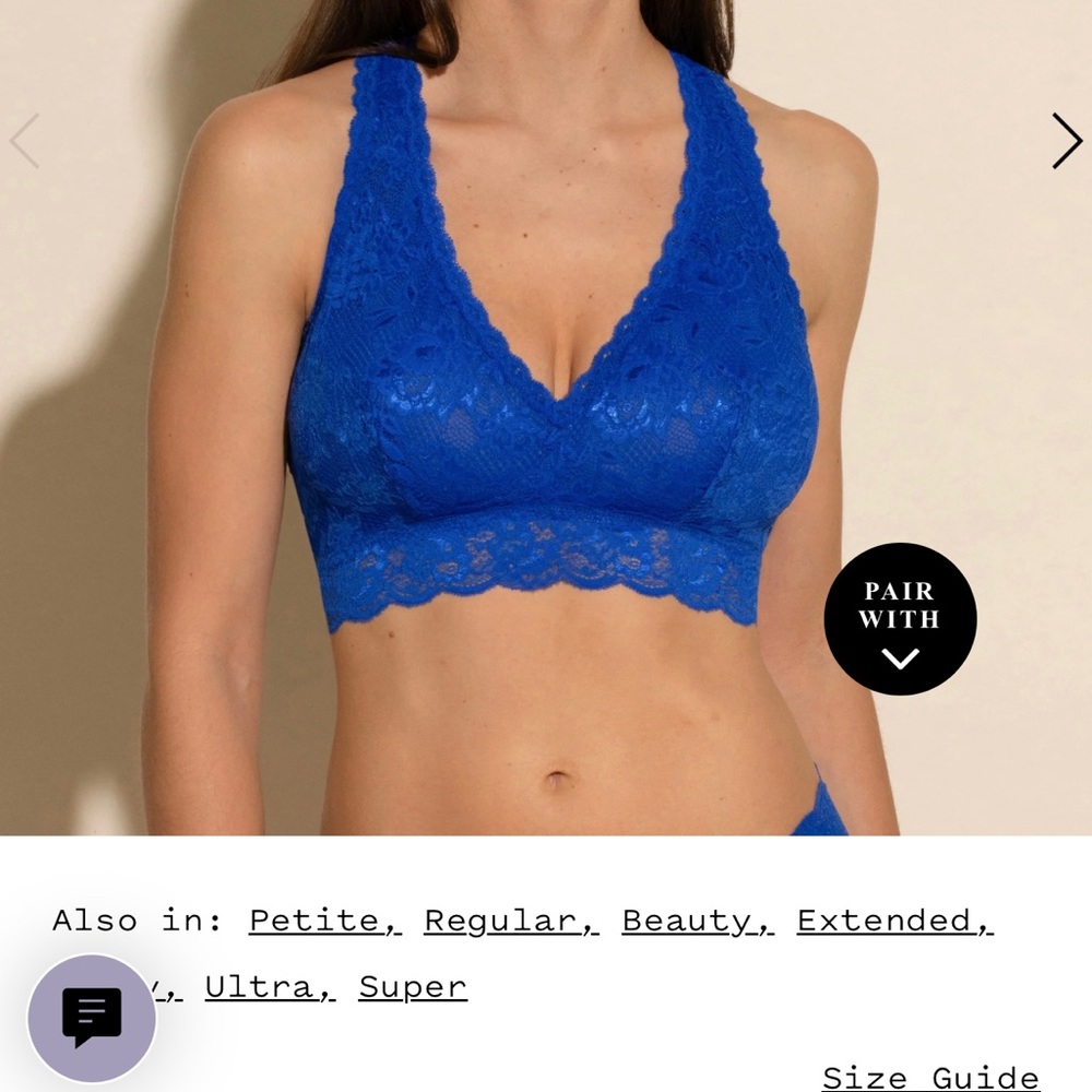 Cosabella Blue Lace Bra Intimates & Sleepwear
